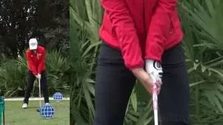 LYDIA KO - HANDS AT IMPACT (CLOSE UP SLOW MOTION) DRIVER SWING CME CHAMPIONSHIP TIBURON GOLF COURSE