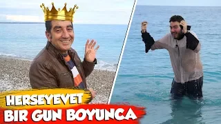 KIYAFETLE DENİZE SOKTU #HerşeyEvet