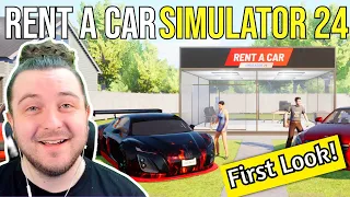 BUILDING MY OWN RENT A CAR BUSINESS! (Rent A Car Simulator 24)