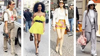 What Are People Wearing In 2024|Outfit Ideas|Spring 2024| Elegant Street Style In MILAN