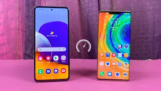 Samsung Galaxy A72 vs Huawei Mate30 Pro 5G (8GB) - Speed Test! (Snapdragon 720G vs Kirin 990)!