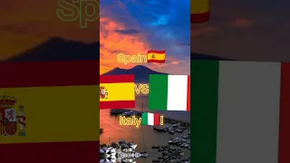 Spain VS Italy! 🇪🇸VS🇮🇹! #country #battle #shorts #spain #italy