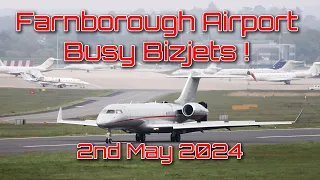 Biz-Jet spotting at Farnborough Airport Thursday 02-May-2024 #aviation #planespotting #bizjets