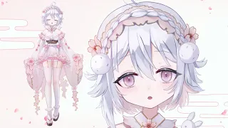 【Live2D Showcase】Vtuber Model さくらのふわふわ女の子🌸【VTuber Rigging】