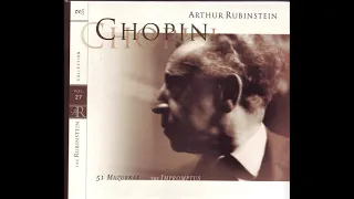 Arthur Rubinstein - Fantaisie-Impromptu, Op. 66 In C-Sharp Minor