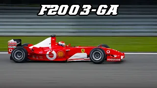 FERRARI F2003-GA | Flat-out V10 screaming at 18000 rpm