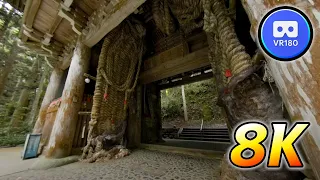 VR180 Trip Temple in Japan's nature 8K Video