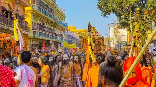 महाकुंभ 2021 की नागा साधुओं की पेशवाई खुद देखें  - haridwar kumbh 2021 - Naga Sadhus Peshwai