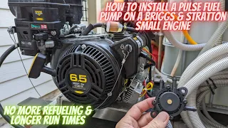 Installing a Pulse fuel pump on Briggs & Stratton small engine