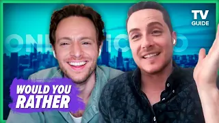 One Chicago Stars Play WHO WOULD YOU RATHER | Jesse Lee Soffer, Nick Gehlfuss, Alberto Rosende