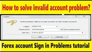 How to solve invalid account problem? Tani Forex sign in Tutorial in Urdu and Hindi