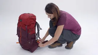 Men's mountain trekking rucksack | TREK 100 Easyfit 70L - ochre