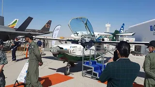 Training Aircraft Mushshak MFI17 Pakistan Aeronautical complex At Dubai Air Show