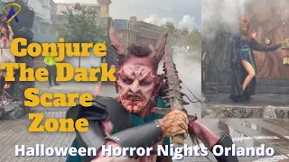 Conjure The Dark Scare Zone Walkthrough at Halloween Horror Nights 2022