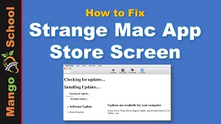 Strange App Store Update Screen mac Fix Guide