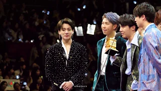 181214 MAMA in HONGKONG 방탄소년단 올해의 가수상 소감 눈물샘 터진 정국이