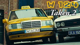 Intense Car Chase in Taken 2: Mercedes-Benz W124 Taxi Pursuit