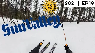 skiing on ICE at SUN VALLEY | vanlife idaho