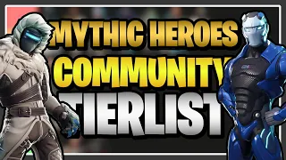 My Community Ranked EVERY MYTHIC HERO in Fortnite Save the World! (Mythic Heroes Stream Tier List)