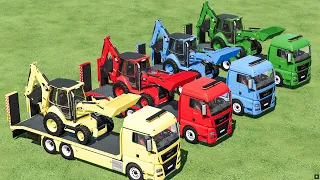 LOADER OF COLORS ! COLORED LOADER TRANSPORT with MAN TRUCK ! Farming Simulator 22