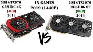 Удачный апгрейд видеокарты в 2019 году?! Сравнение GTX970 vs GTX1070 в играх при 1440p