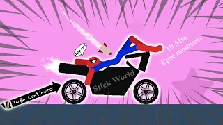 10 Min Best falls | Stickman Dismounting funny and epic moments | Like a boss compilation #485