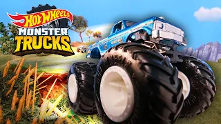 MESSIEST Challenges Ever at Camp Crush and Monster Trucks Island! | Hot Wheels