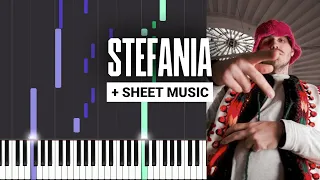 Stefania - Kalush Orchestra - Piano Tutorial - Sheet Music & MIDI