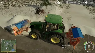 FARMING SIMULATOR 19:Трактор John Deere пробиваем дорогу на молоко завод, срочный заказ