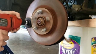 DIY Do It Yourself Redneck Brake Rotor Resurface: Resurface Brake Rotors at Home