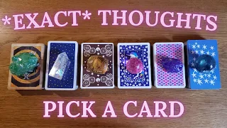 His EXACT THOUGHTS + FEELINGS Right Now 😲❤️ (INSANELY ACCURATE 🤯) *Pick a Card* Love Tarot Reading