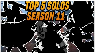 SMITE SEASON 11 TOP 5 SOLOS + THEIR BUILDS!!