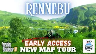 LIVE EARLY ACCESS MAP TOUR - Rennebu - Farming Simulator 19