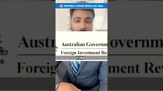 Buying Property in Australia for Non Citizens and PR  #FIRB  #foreigninvestors #491visa