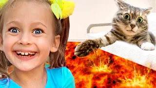 The floor is lava Song + More Nursery Rhymes & Kids Songs | Maya and Mary