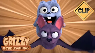 🦇The Lemmings and the Bat!🐻Grizzy & the Lemmings