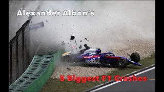 Alex Albon's 5 Biggest F1 Crashes