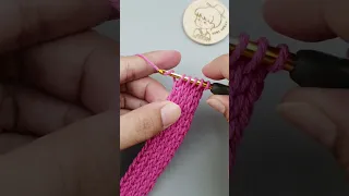 #shorts One of The Best How to Crochet Bag Strap or Crochet a Cord Step by Step | ViVi Berry Crochet