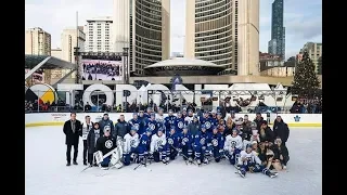 Toronto Maple Leafs outdoor practice - Nathan Phillips Square - January 9, 2020