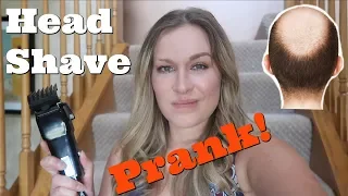 HEAD SHAVE PRANK! (Bald Spot) - Top Wife vs Husband Pranks Of 2018