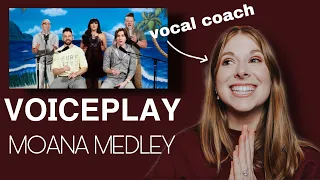 Vocal coach reacts to Voiceplay-Moana Medley
