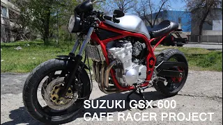 SUZUKI GSX-600 BANDIT Cafe Racer Garage build