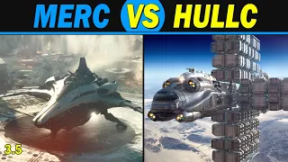 Star Citizen: Banu Merchantman VS The Hull C - Heavy Freighters.