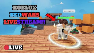 🔴Roblox Bedwars CUSTOMS With VIEWERS!!