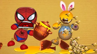 Crazy Food vs Spiderman Buddy | Kick The Buddy 2