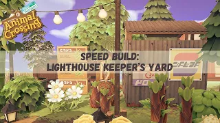 Lighthouse Keeper's Yard | Speed Build | Animal Crossing New Horizons