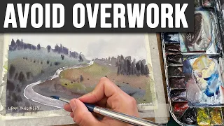 My #1 Trick to Avoid Overworking Watercolors 🏆