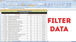 How to use FILTER DATA step by step in excel - Tamil