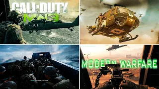 All The Epic Landing Scenes in Call of Duty Games