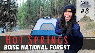 Camping & Exploring Hot Springs in Idaho | Boise National Forest | My SOLO Adventure Loop VLOG #8